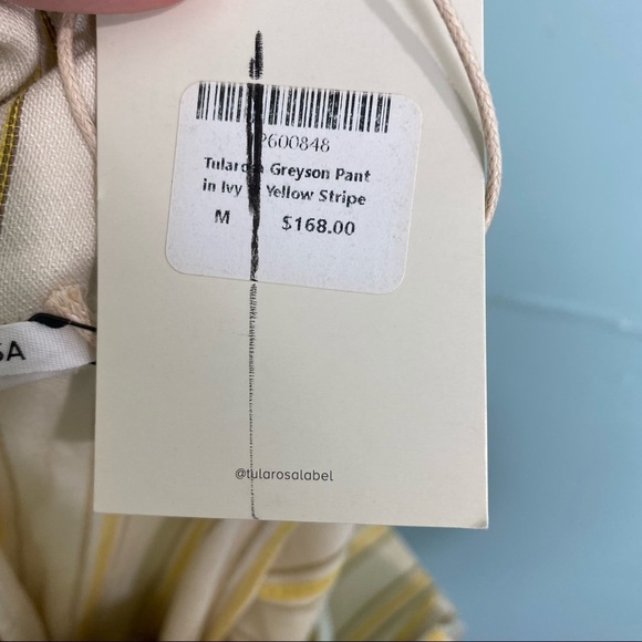 Tularosa Greyson Pant Ivy Yellow Striped Sz M - Picture 12 of 14